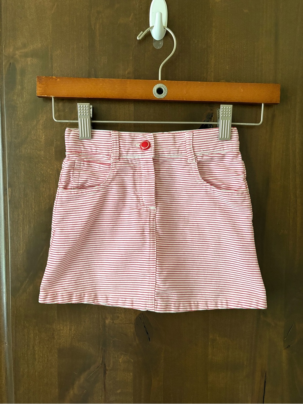 Girls “Janie & Jack “ Red Stripe Skirt 4